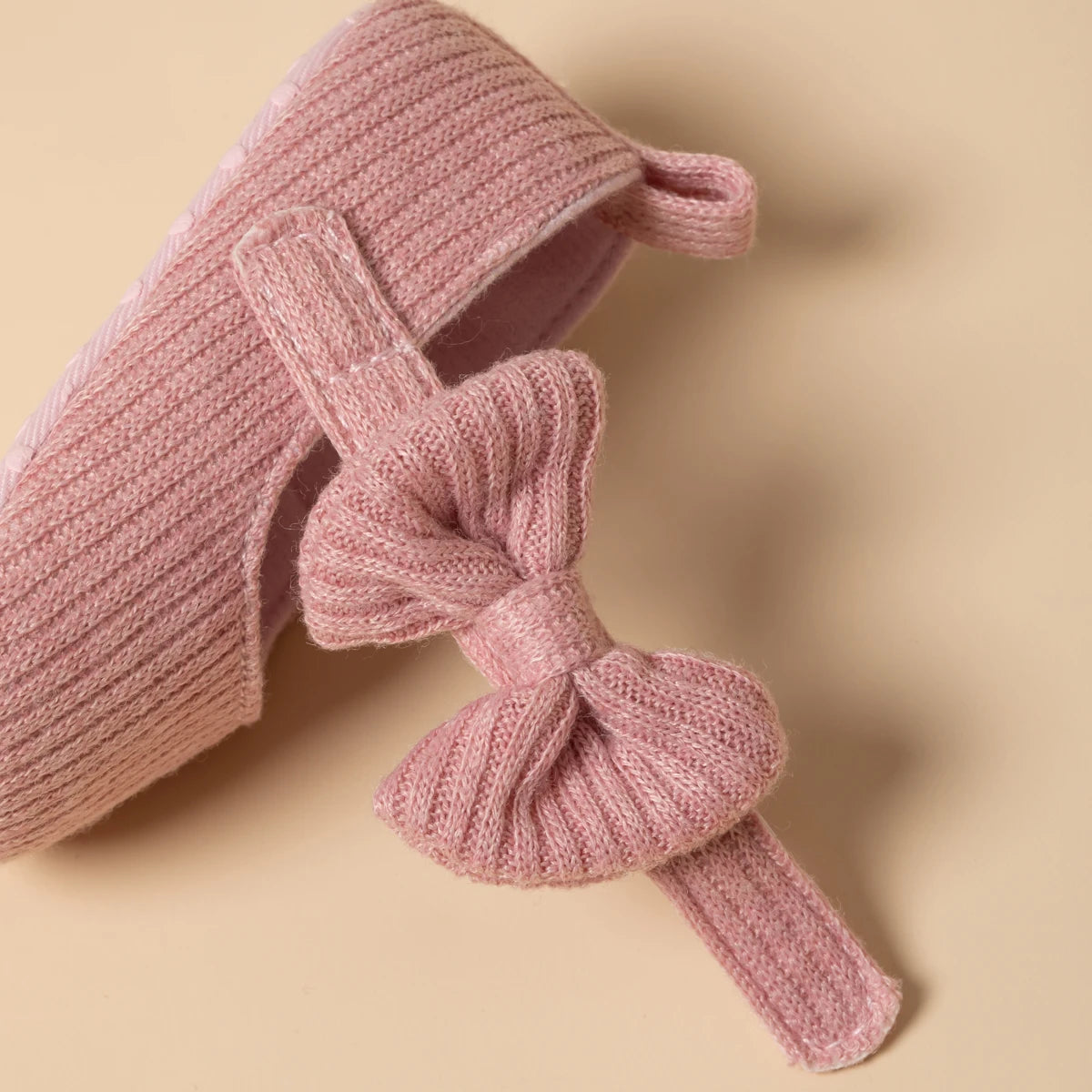 Mocassins Roses avec Nœud