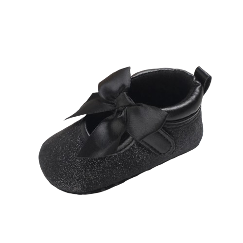 Chaussures Princesse Noires Montantes Nœud papillon