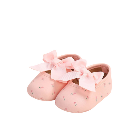 Sandales Roses Déco Floral et Nœud papillon