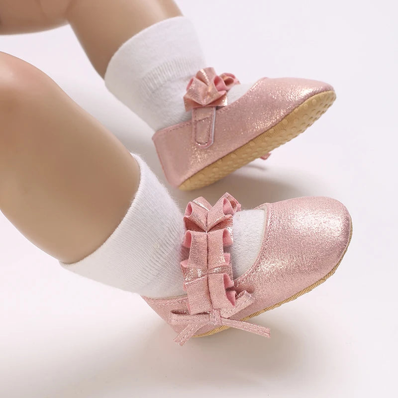 Ballerines Froncées Roses