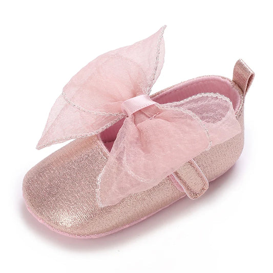 Chaussures Princesse Roses Gros Nœud papillon