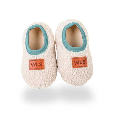 Chaussons antidérapants pour bébé Blanc